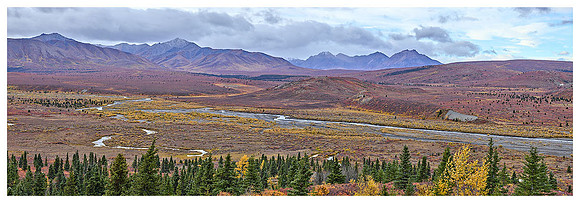 Savage River and Tundra, Autumn, Denali NP, Alaska