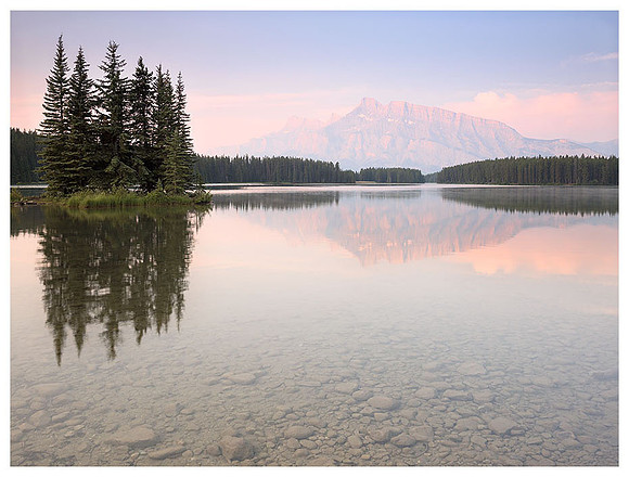 Two Jack Lake, Sunrise, Banff NP, Alberta, Canada