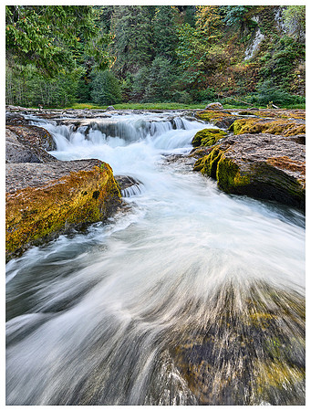 Lewis River Cascades, Summer, Lewis River, Washington