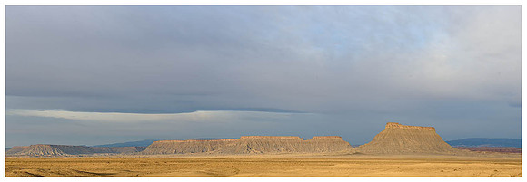 Factory Butte Sunrise, Spring, Near Hanksville, Utah