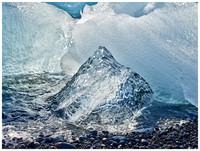 Icebergs at Diamond Beach, Jökulsárlón Glacier, Iceland