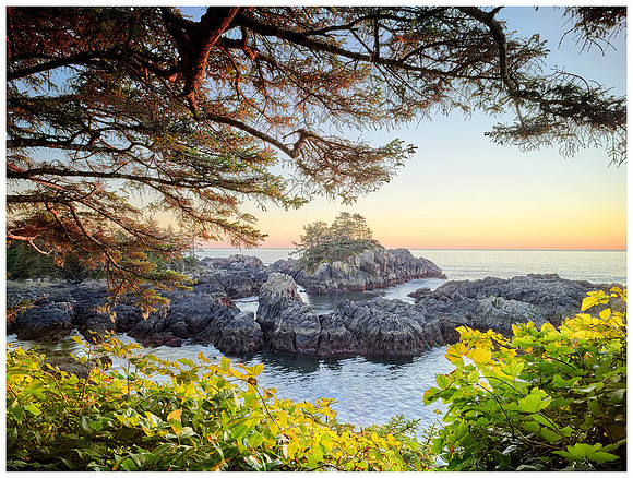 Amphitrite Point, Sunset, Ucluelet BC, Vancouver Island, Canada